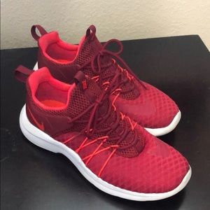 Burgundy and Neon Pink Women’s Nike’s